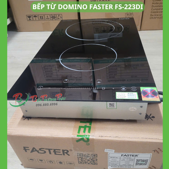 Bếp từ Domino Faster FS-223DI (Malaysia)-Bếp kích thước nhỏ, để dọc