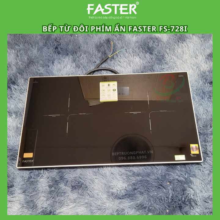 Bếp từ đôi Faster FS-728I, Bảo hành chính hãng 3 năm