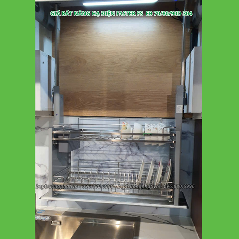 Giá bát nâng hạ điện Faster EB 70D/80D/90D 304, giá bát tự động chạy thông minh