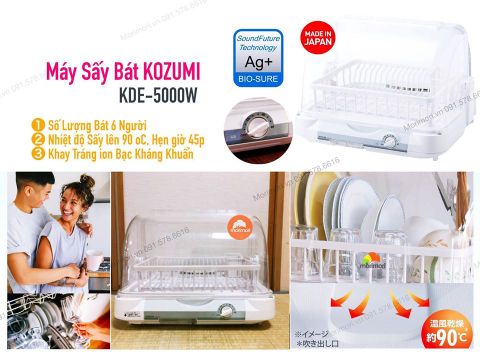 MÁY SẤY BÁT KOIZUMIKDE-5000/W DIỆT KHUẨN, ẨM MỐC MADE IN JAPAN