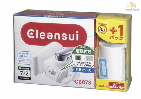 BỘ LỌC NƯỚC TẠI VÒI CLEANSUI CB073 CÓ ĐỒNG HỒ LỌC 9 LOẠI TẠP CHẤT