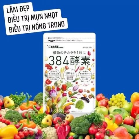 Viên Nang Tổng Hợp 384 Loại Rau Củ Quả Seedcoms Nhật Bản