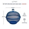 Bộ rổ hoa quả lồng bàn Kaiyo 27cm màu xanh - HN281001