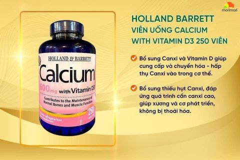 VIÊN UỐNG CHỐNG LOÃNG XƯƠNG CALCIUM, TĂNG CƯỜNG CANXI VITAMIN D3 CỦA UK  KIRKLAND