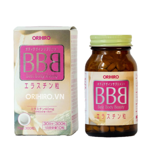 Viên uống nở ngực BBB Best Beauty Body Orihiro Nhật Bản giúp tăng kích thước và săn chắc ngực, 300 viên/hộp