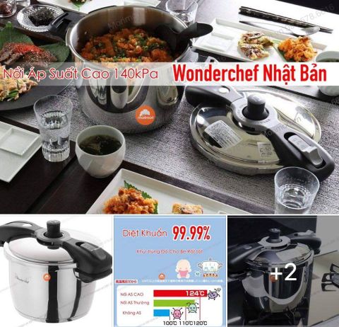 NỒI ÁP SUẤT CAO 5L WONDERCHEF 140KPA - AQDA55GRY