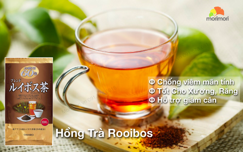 Hồng Trà Nam Phi Orihiro Nhật Bản túi 60 túi Rooibos Tea