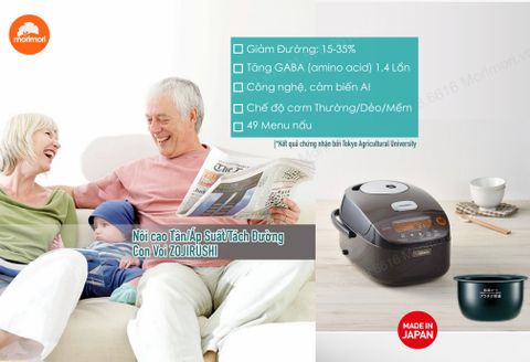 NỒI CAO TẦN ÁP SUẤT TÁCH ĐƯỜNG ZOJIRUSHI NP-BG10