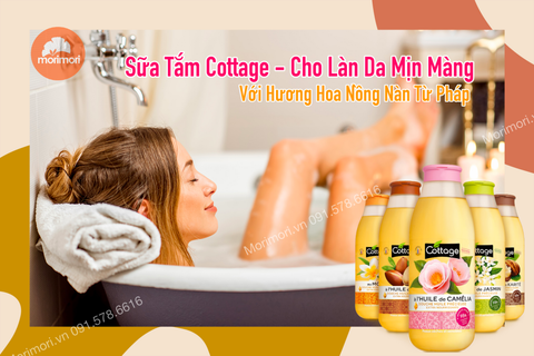 Sữa Tắm Cottage Tinh Dầu Hoa 560ml (SX Tại Pháp)