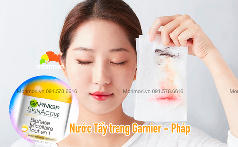 Nước Tẩy trang Garnier Vàng, cho mọi loại da 400ml - Pháp