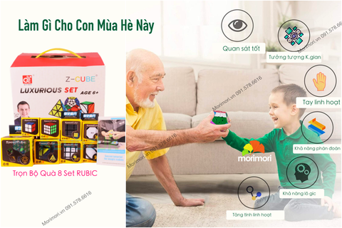 RUBIC Z CUBE 8 MÓN XỊN XÒ CHO BÉ