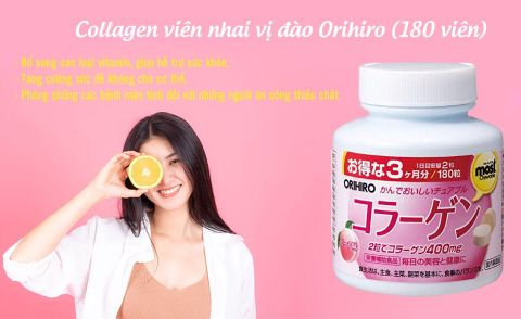 Viên Nhai Bổ Sung Collagen Most Chewable Của Orihiro