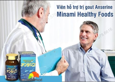 Viên hỗ trợ trị gout Anserine Minami Healthy Foods 240v