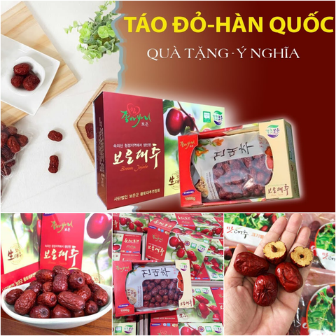 TÁO ĐỎ HÀN QUỐC BOEUN JUJUBE LOẠI HỘP CAO CẤP