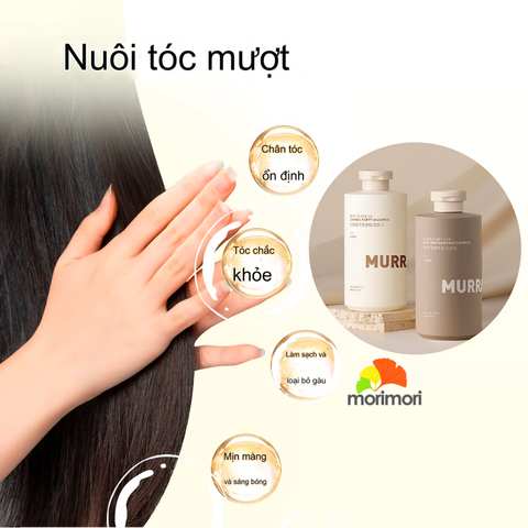 Dầu gội, xả gừng nguyên chất Murrayle Mẫu Mới 440ml