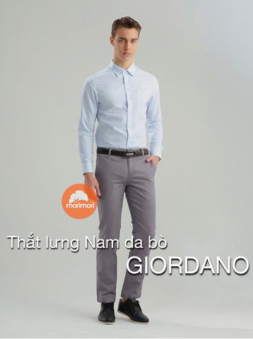 Thắt lưng Nam da bò hai lớp không thấm nước GIORDANO