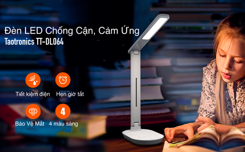 ĐÈN LED TAOTRONICS TT-DL064 CHỐNG CẬN, CÓ CỔNG SẠC ĐIỆN THOẠI