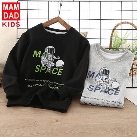 ÁO NỈ  BÉ TRAI NHÀ MAMDADKIDS Ms128/05 - Size 120 MÀU XÁM Trẻ Em, Kid