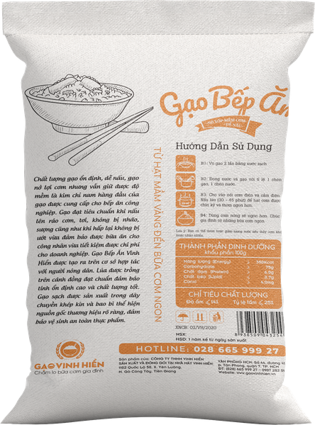  Gạo Bếp Ăn Vinh Hiển túi 25kg 