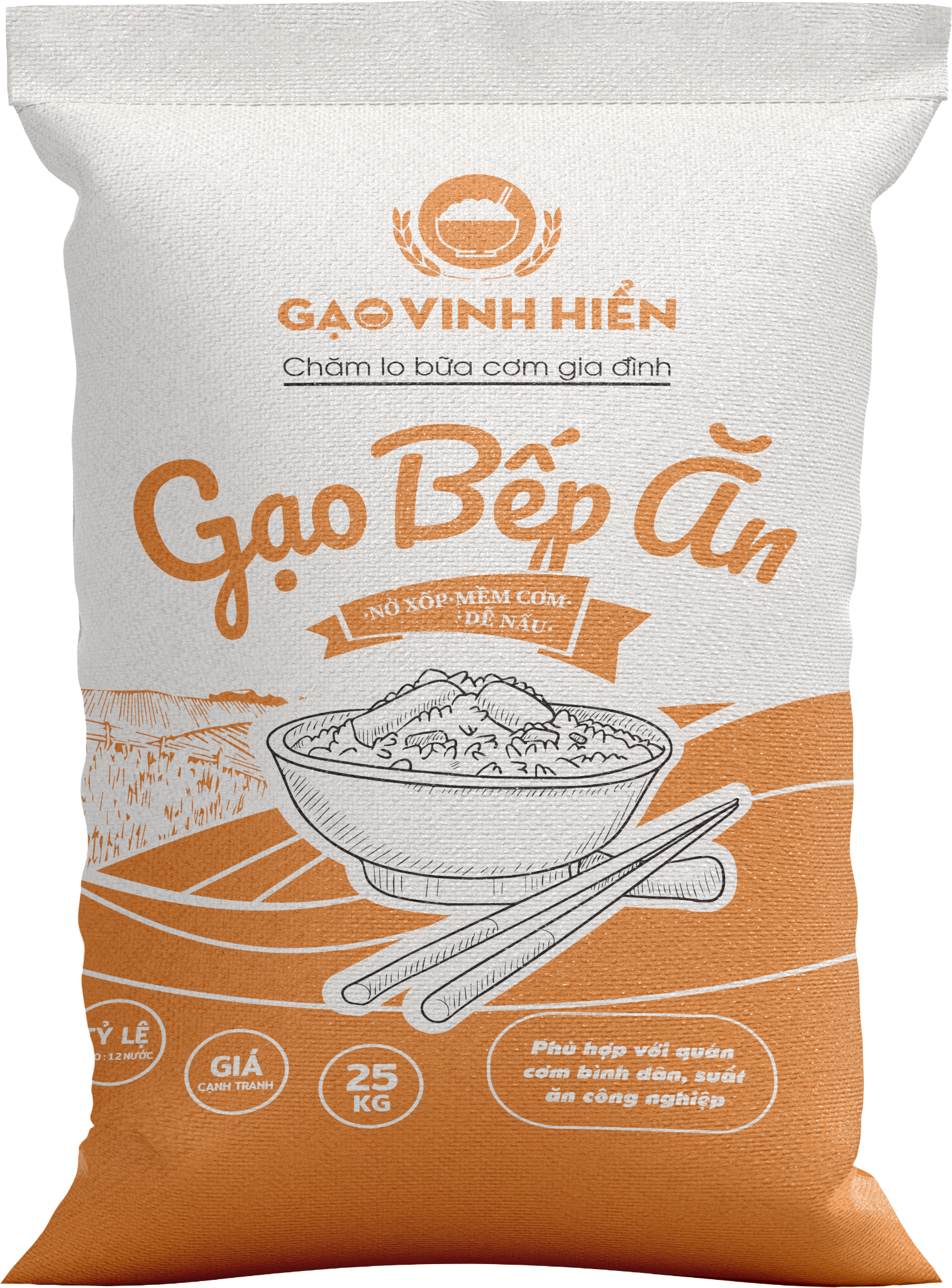  Gạo Bếp Ăn Vinh Hiển túi 25kg 