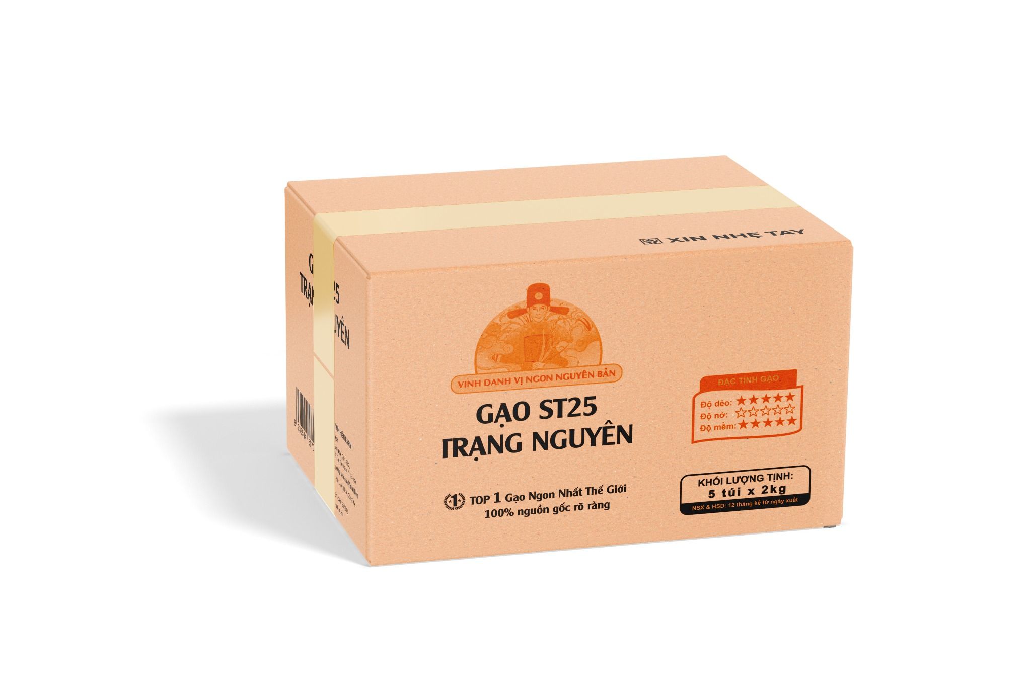  Gạo Đặc Sản ST25 Trạng Nguyên – Dẻo nhiều, dai cơm, thơm dứa - Chuẩn HACCP, VietGAP 