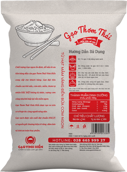  Gạo Thơm Thái Vinh Hiển túi 25kg 