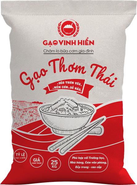  Gạo Thơm Thái Vinh Hiển túi 25kg 