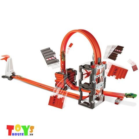 Xe Đồ Chơi Hot Wheels Track Builder Construction Crash Kit 6