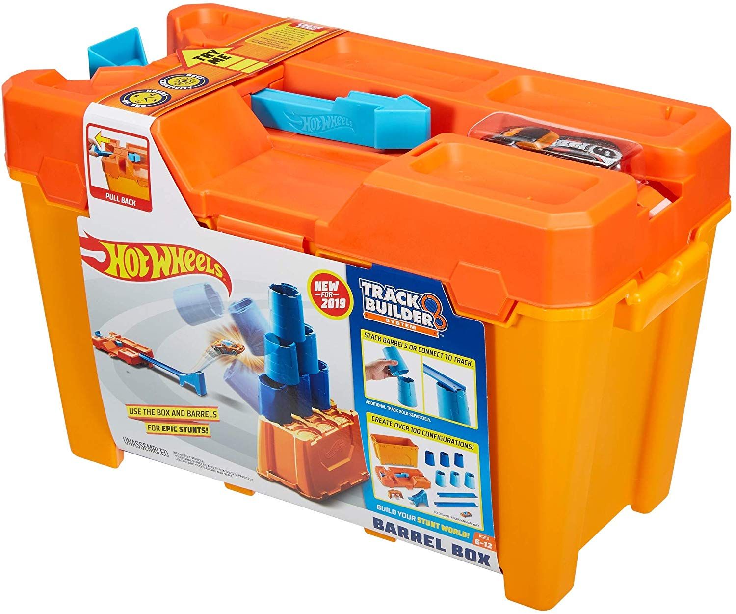 Bộ xe Hot Wheels Biểu Diễn Barrel Box