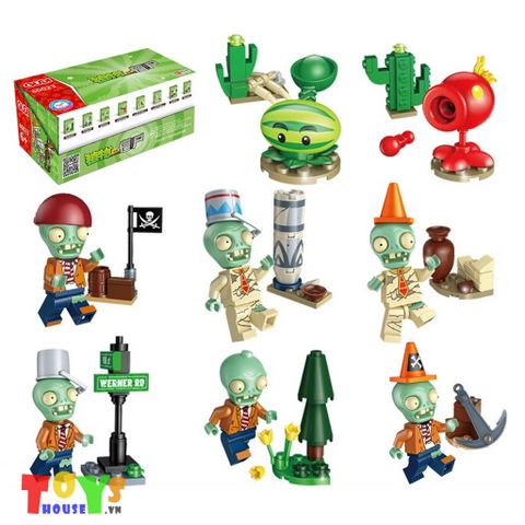  Đồ chơi mô hình minifigures PvZ 