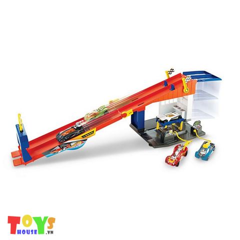 Bộ Đường Đua Xe Hotwheels Rooftop Race Garage