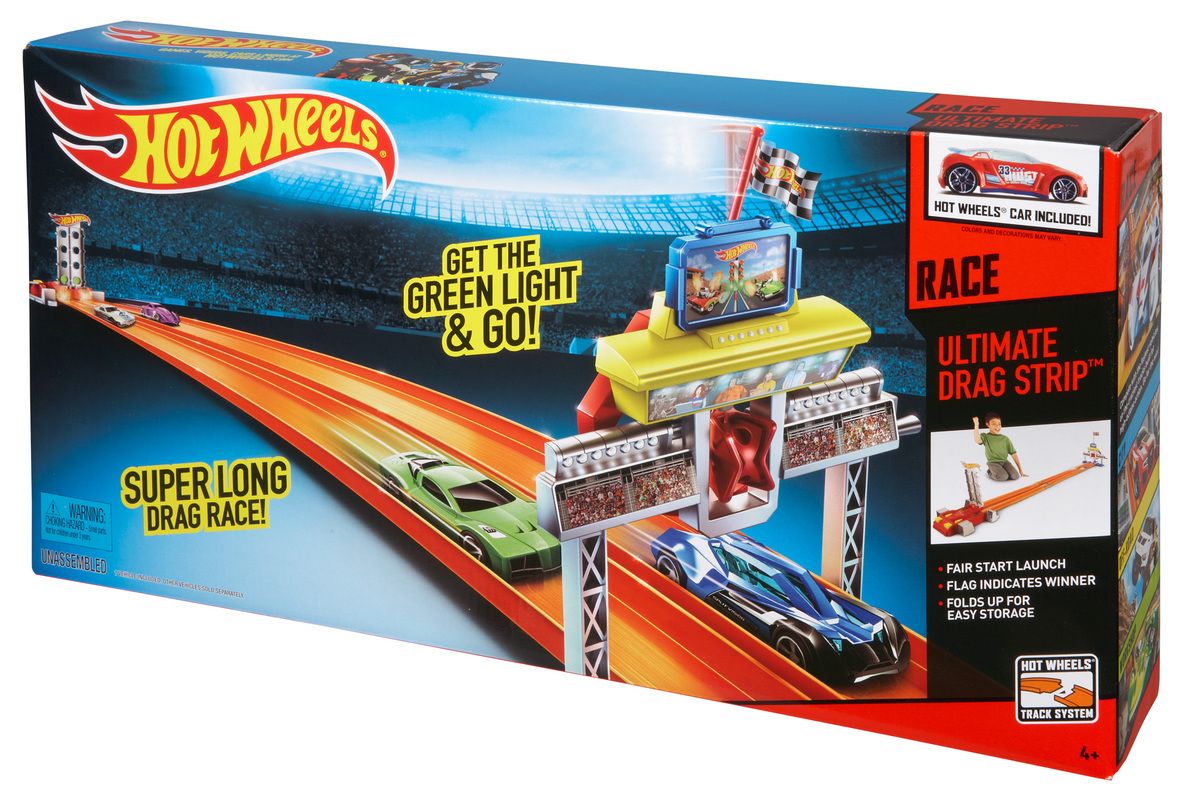 Bộ Đường Đua Xe Hot Wheels 2 Làn Ultimate Dragstrip