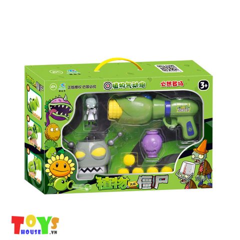 Bộ súng đồ chơi Plant Corn Cannon bắn Zombie Boss Tiến Sĩ 1 