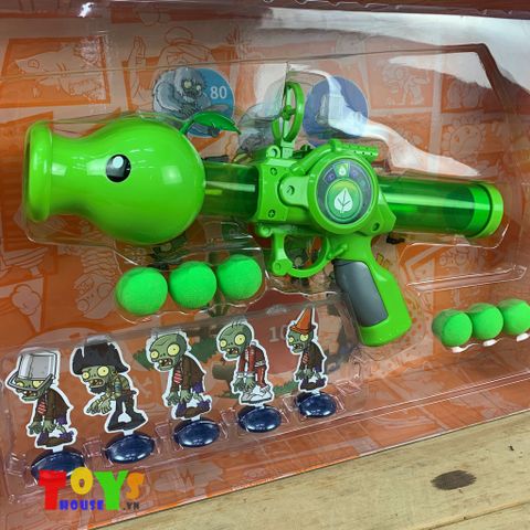 Súng Đồ Chơi PvZ Peashooter Bắn Banh Mút 1 