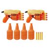 Bộ 2 Súng Và Chai Tập Bắn Nerf Alpha Strike Fang QS4 Dual