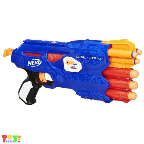 Súng Nerf 2 Trong 1 Dualstrike Bắn Đạn Mega Và Đạn Tiêu Chuẩn