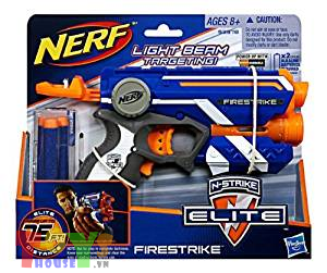  Súng Nerf có đèn nhắm bắn N-STRIKE ELITE FIRESTRIKE xanh dương 