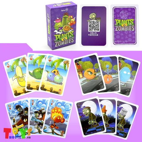 Bộ Thẻ Hình Bài Plants VS Zombies Tím 1 