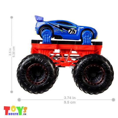  Bộ Xe Hot Wheels Monster Truck Maker Đỏ 