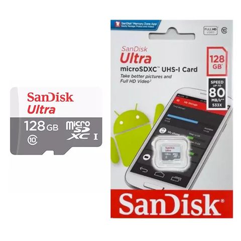 Thẻ Nhớ Micro SDHC SanDisk Ultra 128GB UHS-I - 48MB/s
