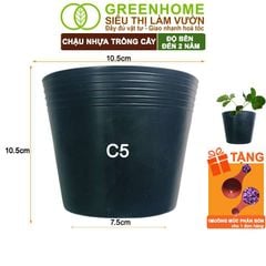 Chậu Trồng Cây Greenhome, Nhựa Mềm, Dẻo, Nhẹ, Trồng Cây, Bầu Ươm Cây Giống, Độ Bền Đến 2 Năm