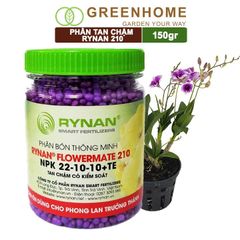 Phân tan chậm Rynan 210, chai 150gr, dưỡng cây, kích rễ, kích chồi, dùng cho phong lan trưởng thành |Greenhome