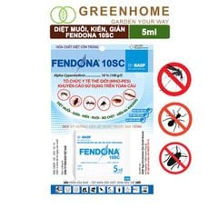 Thuốc diệt muỗi Fendona10SC, gói 5ml, hiệu quả, không mùi, diệt gián, ruồi,kiến ba khoang, côn trùng |Greenhome