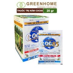 Thuốc trị nấm Coc85 WP, gói 20g ,trừ thán thư, cháy lá, vàng lá, đốm lá cho hoa hồng, kiểng lá |Greenhome