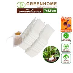 100 Túi Đựng Phân Tan Chậm Greenhome, 5,5x7cm, Treo Hoặc Bỏ Gốc Tiện Lợi, Túi Tự Huỷ, Thân Thiện Môi Trường