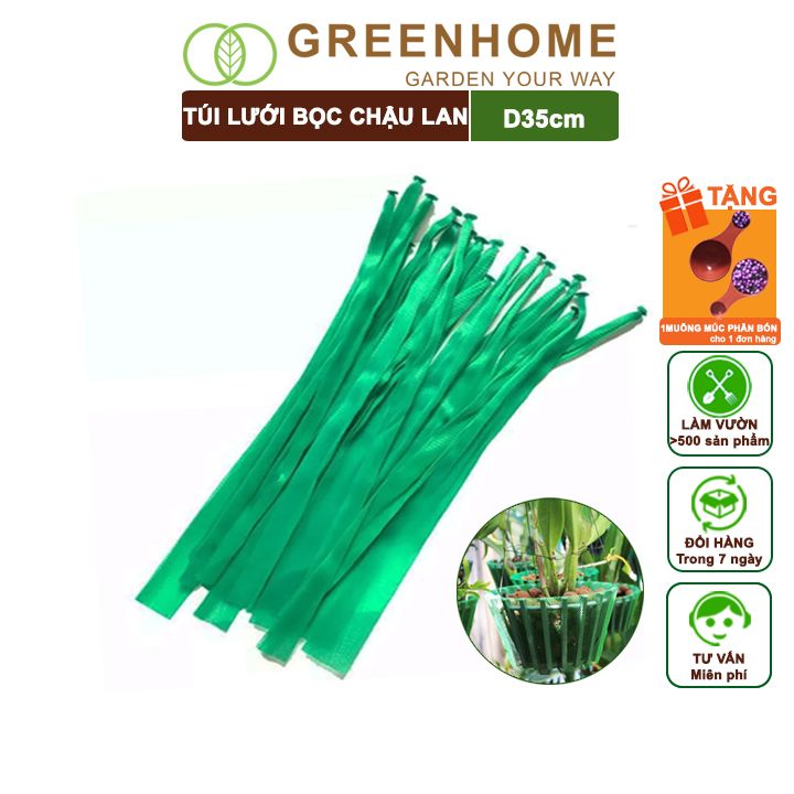 Lưới Lót Chậu Lan Greenhome, D35cm, Lót Đáy Chậu, Ngăn Rơi Vãi Giá Thể, Phân Bón, Độ Bền Cao, Dễ Sử Dụng