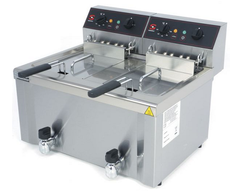 Sammic - Welded Tank Tabletop Fryers with Drain Tap - FE-8+8/ FE-9+9/ FE-12+12