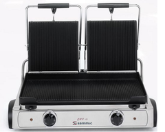 Sammic - Double-sized Ribbed Electric Contact Grill with Cover- GRD-10