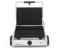 Sammic - Medium-sized Ribbed Electric Contact Grill with Cover - GRM-6