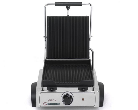 Sammic - Single Ribbed Contact Grill with Cover - GRS-5